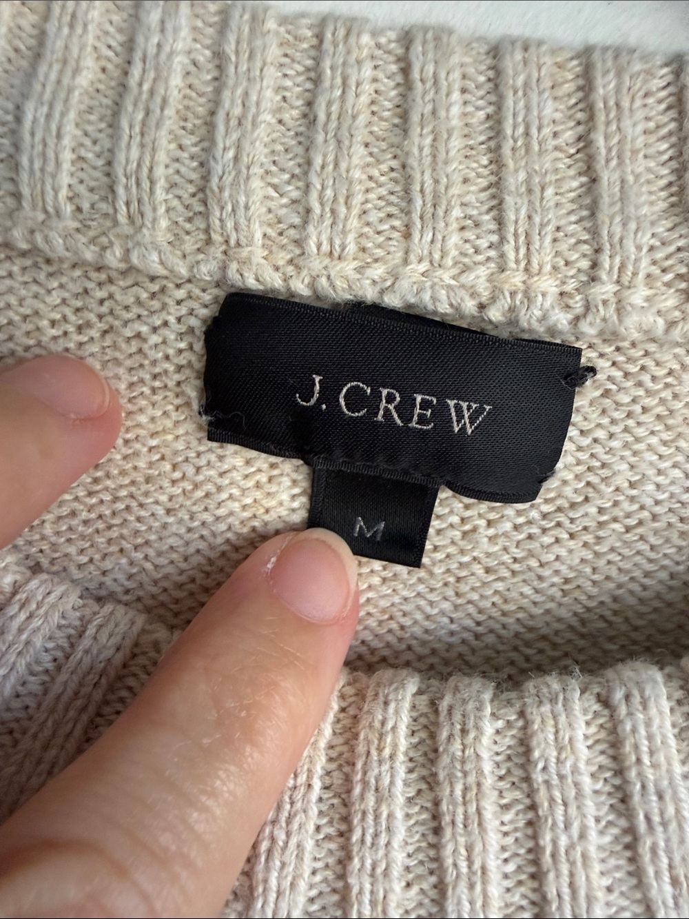 J. Crew Wool and Cotton Sweater Size Medium - Picture 3 of 5